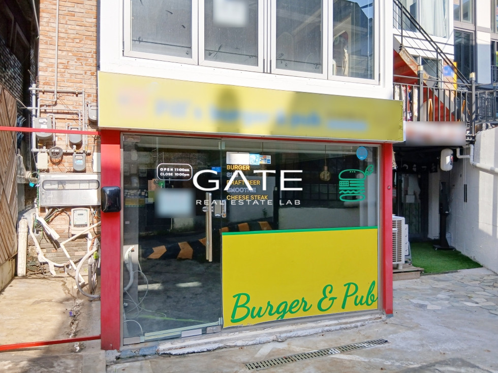 서울 마포구 상수동 GATE 상수역 1번 출구 유동인구 많은 골목 무권리 상가 월세 매물번호 13774 사진 1